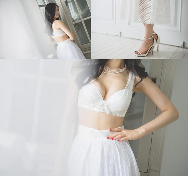 Park Jung Yoon Casual Clothes and Wedding Dress Picture