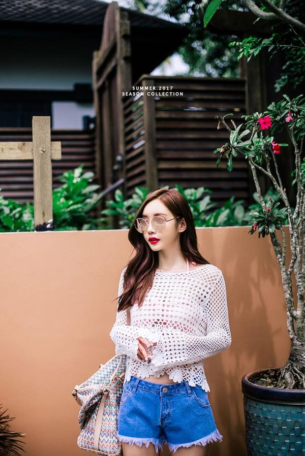 Son Yoon Joo 2017 Phuket Island Skirt Picture Series 6