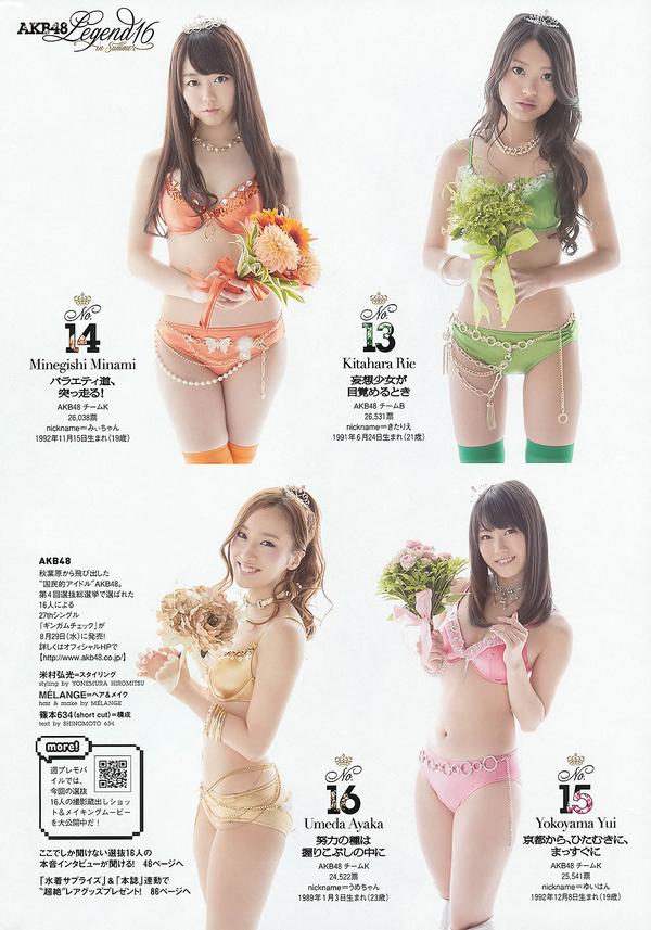 [Weekly Playboy] 2012 No.34-35 AKB48 筱崎爱 ももいろクローバーZ 田代さやか 宫﨑宣子 阪井あゆみ