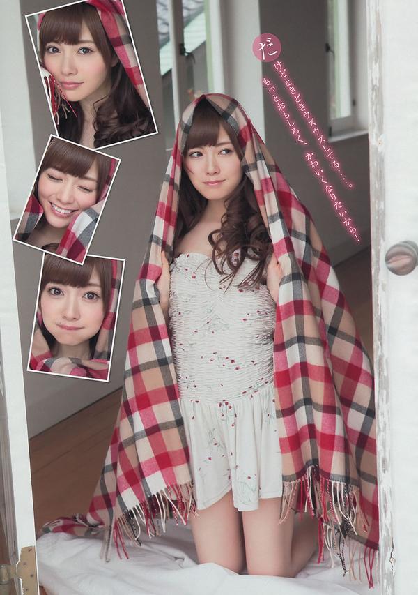 [Young Magazine] 2014 No.17 18 白石麻衣 西崎莉麻 吉田朱里 川岛海荷