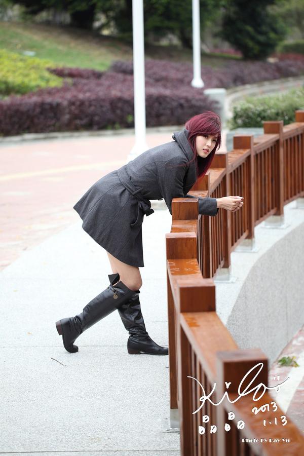 Jin Yun Qiao 《Windbreaker on Street in Winter》Pictures