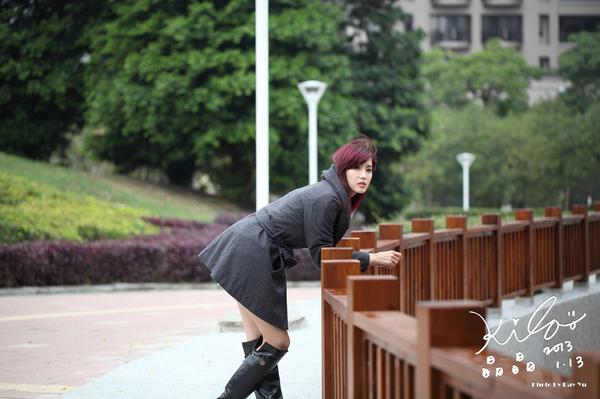 Jin Yun Qiao 《Windbreaker on Street in Winter》Pictures