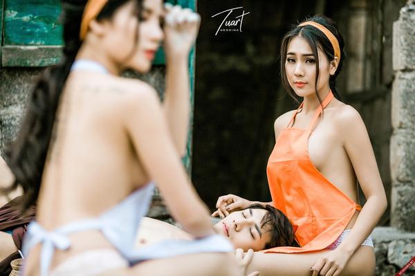 Vietnam Sexy Sisters Lakeside to Rescue Drowning Teenagers 2
