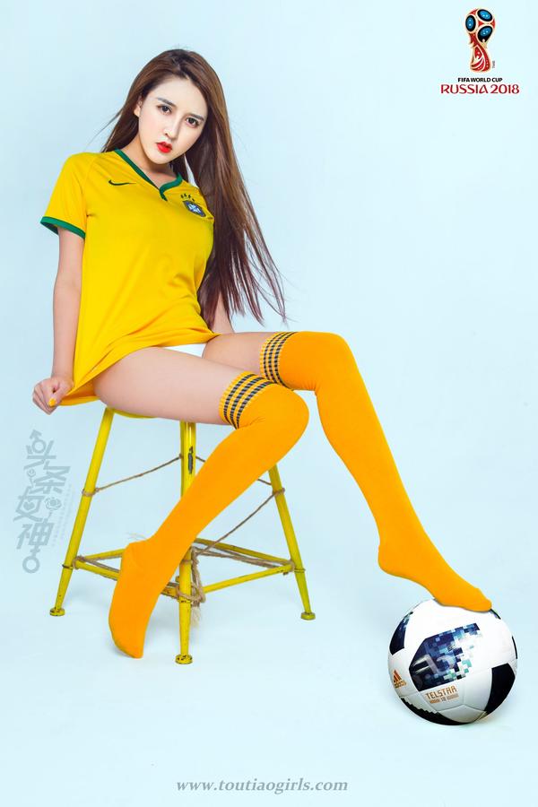 [头条女神TouTiao Girls] World Cup! Brazil Team
