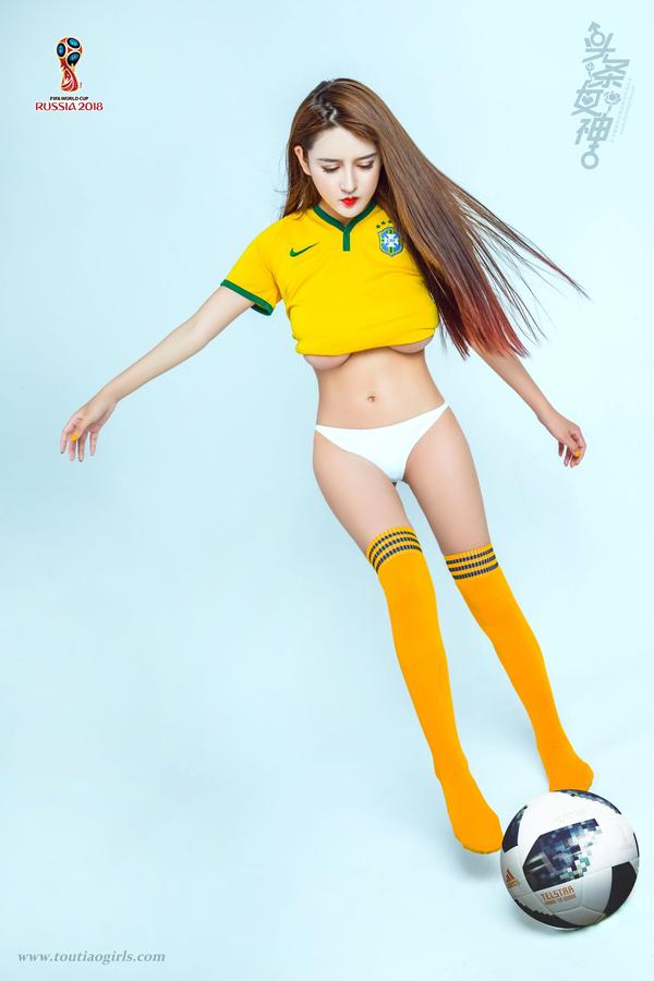 [头条女神TouTiao Girls] World Cup! Brazil Team