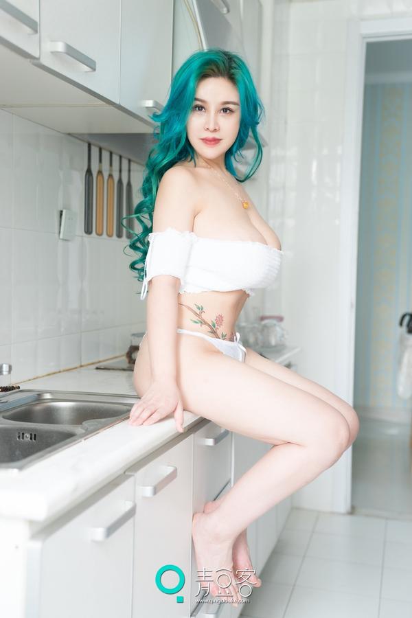 [青豆客QingDouKe] Green Hair Mature Woman You You