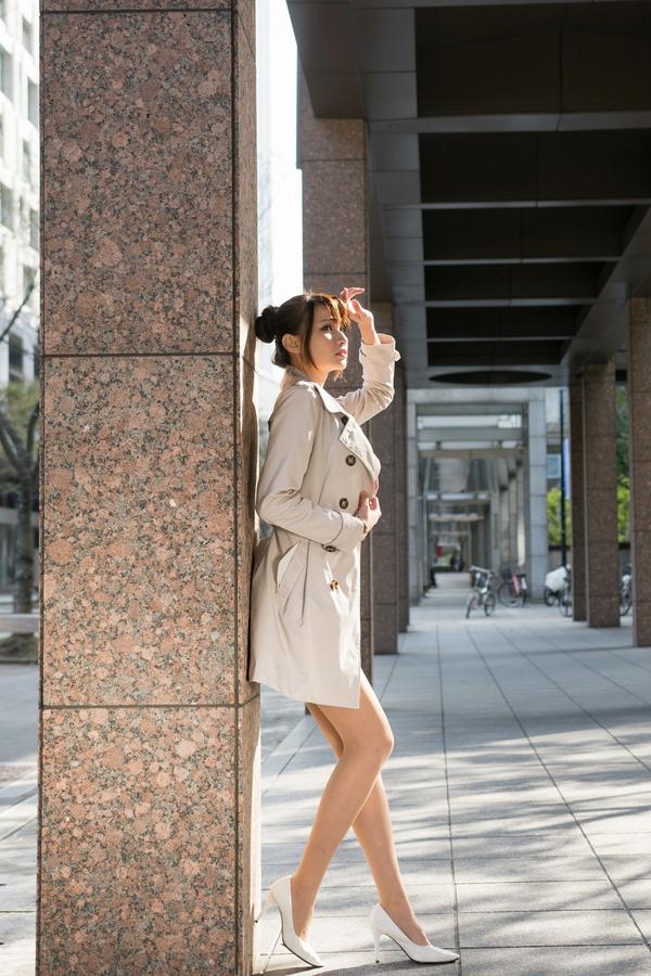 Taiwan Pretty Girl Cai Yi Xin《Fasional Windbreaker in Xinyi District》Pictures